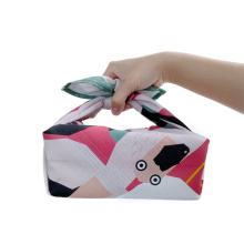 Custom Design Japanese Furoshiki Wrapping Cloth Gift Bag Wrapping